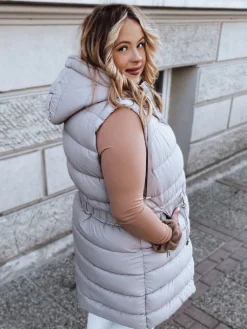 Kamizelki Damskie>Dstreet Kamizelka damska KERIS fioletowa TY2924