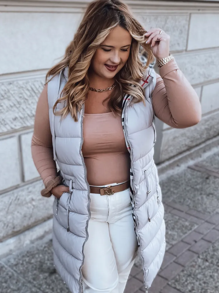 Kamizelki Damskie>Dstreet Kamizelka damska KERIS fioletowa TY2924