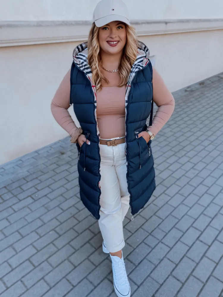 Kamizelki Damskie>Dstreet Kamizelka damska KERIS granatowa TY2926