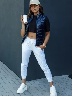 Kamizelki Damskie>Dstreet Kamizelka damska krótka pikowana WIANO granatowa TY4523