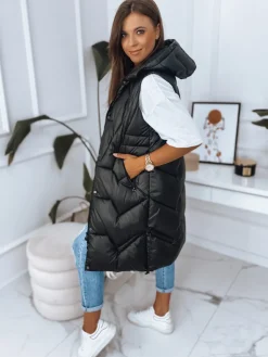 Kamizelki Damskie>Dstreet Kamizelka damska LARIS czarna TY2832