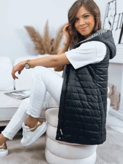 Kamizelki Damskie>Dstreet Kamizelka damska MARIK czarna TY3417