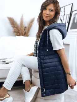 Kamizelki Damskie>Dstreet Kamizelka damska MARIK granatowa TY3416