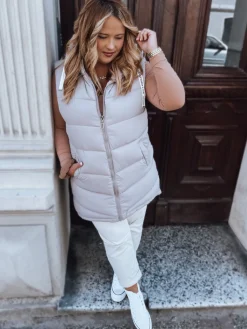 Kamizelki Damskie>Dstreet Kamizelka damska MIRELLI fioletowa TY2923