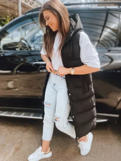 Kamizelki Damskie>Dstreet Kamizelka damska pikowana ELLA czarna TY3030