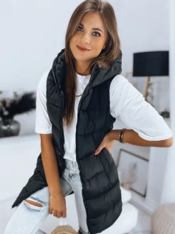 Kamizelki Damskie>Dstreet Kamizelka damska pikowana BRITA czarna TY3230