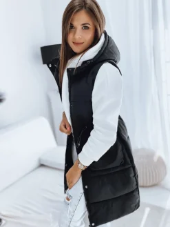 Kamizelki Damskie>Dstreet Kamizelka damska pikowana LADISA czarna TY3288