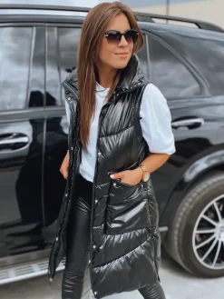 Kamizelki Damskie>Dstreet Kamizelka damska pikowana MARIEL czarna TY3017