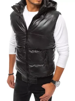 Kamizelki Męskie|Kurtki Męskie>Dstreet Kamizelka męska czarna TX3920