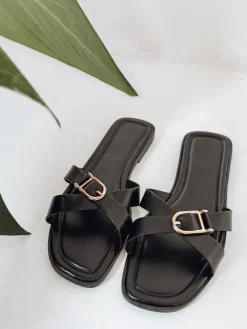 Klapki>Dstreet Klapki damskie BELICCA czarne ZY0983