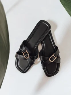 Klapki>Dstreet Klapki damskie BELICCA czarne ZY0983