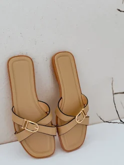 Klapki>Dstreet Klapki damskie BELICCA khaki ZY0979