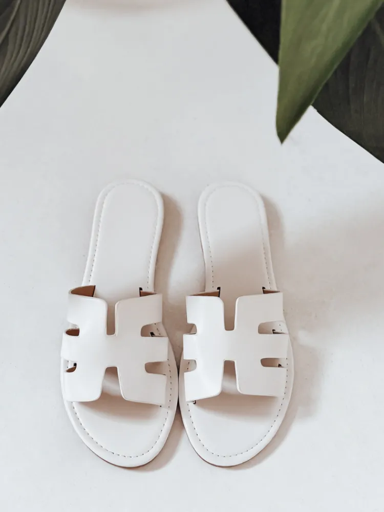 Klapki>Dstreet Klapki damskie białe ZY0931