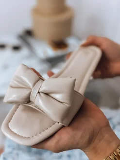 Klapki>Dstreet Klapki damskie BRANDY beżowe ZY0162