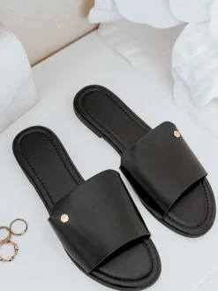 Klapki>Dstreet Klapki damskie CHICBASE czarne ZY0939