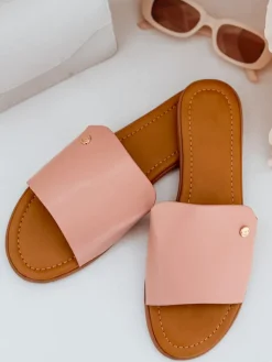 Klapki>Dstreet Klapki damskie CHICBASE różowe ZY0938