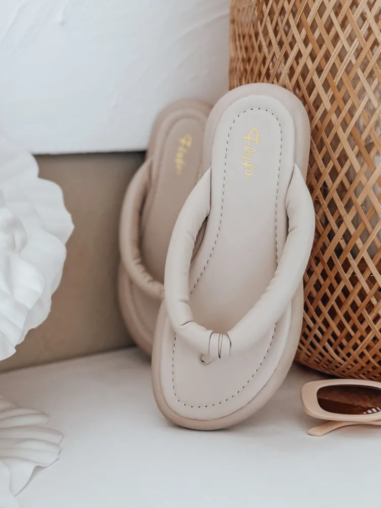 Klapki>Dstreet Klapki damskie EASYDAY beżowe ZY0992