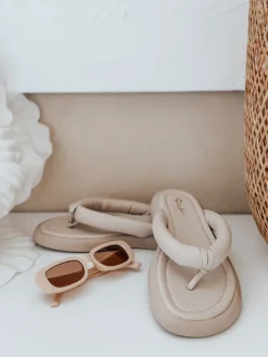 Klapki>Dstreet Klapki damskie EASYDAY beżowe ZY0992