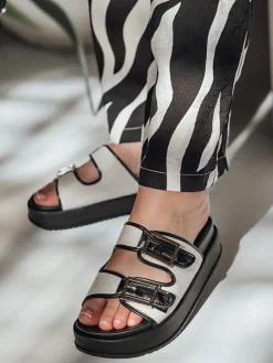 Klapki>Dstreet Klapki damskie FLATSTEP czarne ZY0894