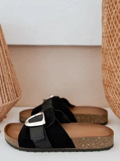 Klapki>Dstreet Klapki damskie NOLVINA czarne ZY0982