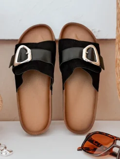 Klapki>Dstreet Klapki damskie NOLVINA czarne ZY0982