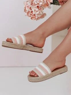 Klapki>Dstreet Klapki damskie PLAZENTA różowe ZY0877