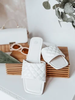 Klapki>Dstreet Klapki damskie SATELIVA białe ZY0970