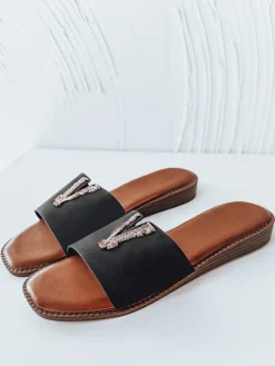 Klapki>Dstreet Klapki damskie SOLVINA czarne ZY0958