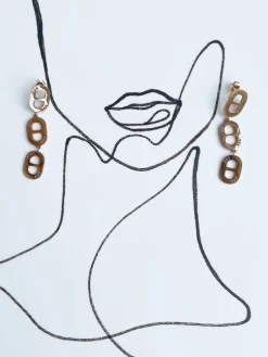 Kolczyki>Dstreet Kolczyki NORONHA złote JY0006