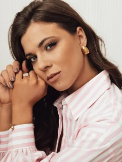 Kolczyki>Dstreet Kolczyki RONIS złote JY0024