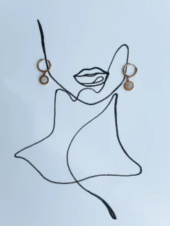 Kolczyki>Dstreet Kolczyki SHINE BETHANY złote JY0011