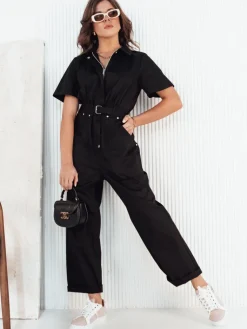 Kombinezony Damskie>Dstreet Kombinezon FAYSOL czarny EY2456