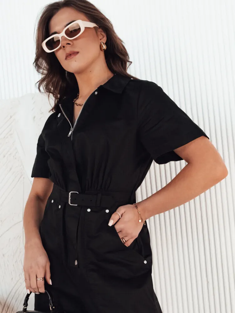 Kombinezony Damskie>Dstreet Kombinezon FAYSOL czarny EY2456