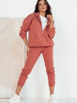 Komplety Dresowe Damskie>Dstreet Komplet damski dresowy AMILIA PREMIUM brzoskwiniowy AY0776