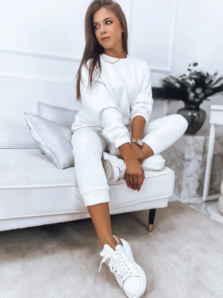 Komplety Dresowe Damskie>Dstreet Komplet damski dresowy ARIELLA PREMIUM biały AY0727