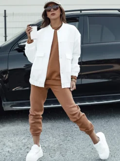 Komplety Dresowe Damskie>Dstreet Komplet damski dresowy ARIELLA PREMIUM mokka AY1097