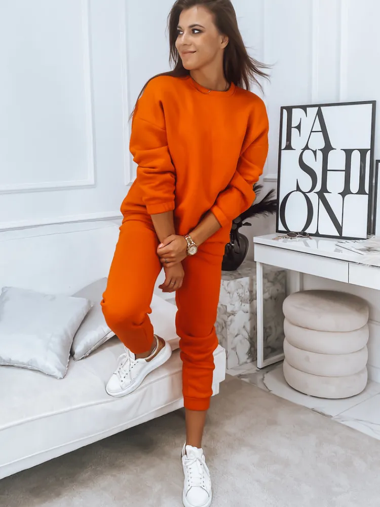 Komplety Dresowe Damskie>Dstreet Komplet damski dresowy ARIELLA PREMIUM pomarańczowy AY0724