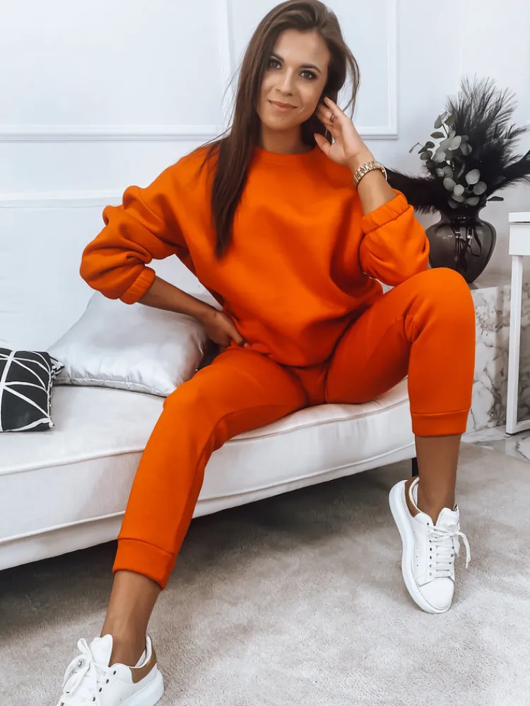 Komplety Dresowe Damskie>Dstreet Komplet damski dresowy ARIELLA PREMIUM pomarańczowy AY0724