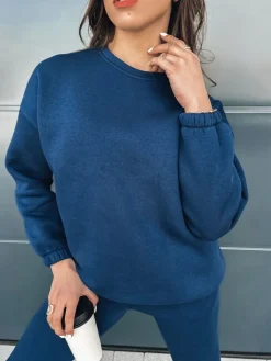 Komplety Dresowe Damskie>Dstreet Komplet damski dresowy ARIELLA PREMIUM granatowy AY0782