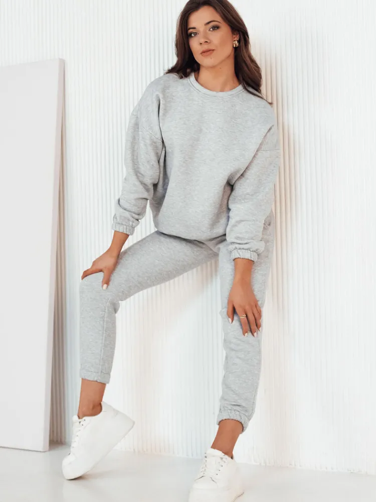 Komplety Dresowe Damskie>Dstreet Komplet damski dresowy ARIELLA PREMIUM szary AY0780