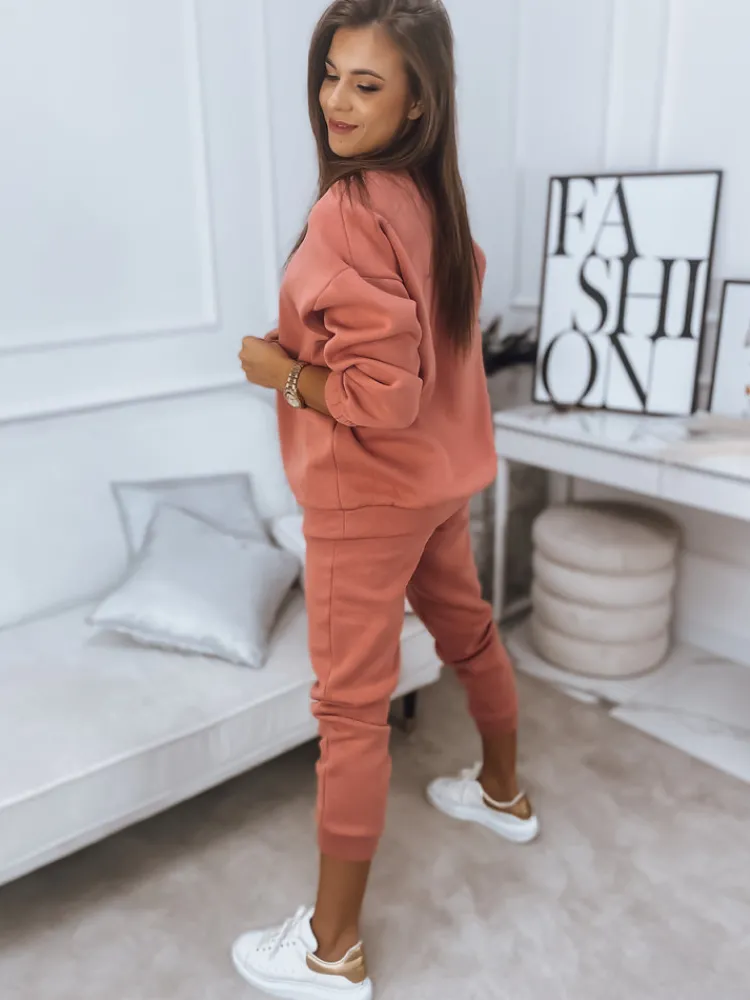 Komplety Dresowe Damskie>Dstreet Komplet damski dresowy ARIELLA PREMIUM łososiowy AY0725