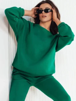 Komplety Dresowe Damskie>Dstreet Komplet damski dresowy ARIELLA PREMIUM zielony AY0781