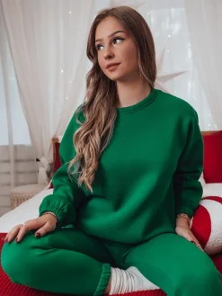 Komplety Dresowe Damskie>Dstreet Komplet damski dresowy ARIELLA PREMIUM zielony AY1115