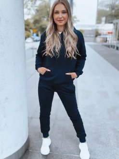 Komplety Dresowe Damskie>Dstreet Komplet damski dresowy DRESSLILY granatowy AY0460