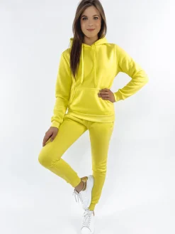 Komplety Dresowe Damskie>Dstreet Komplet damski dresowy DRESSLILY żółty AY0344