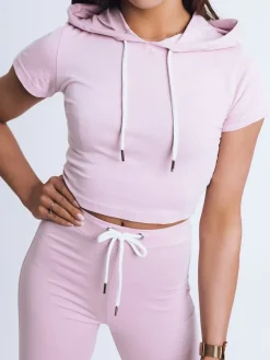 Komplety Dresowe Damskie>Dstreet Komplet damski dresowy FELIA lila AY0561