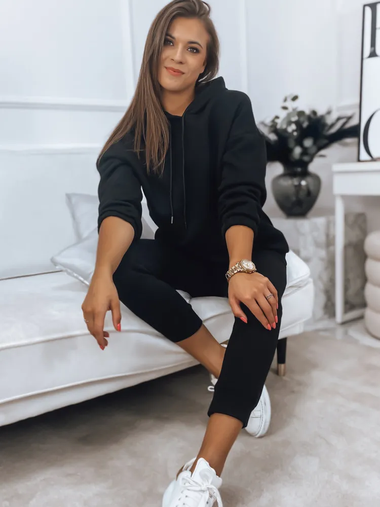 Komplety Dresowe Damskie>Dstreet Komplet damski dresowy KSENIIA PREMIUM czarny AY0707