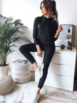 Komplety Dresowe Damskie>Dstreet Komplet damski dresowy MIGEL czarny AY0811