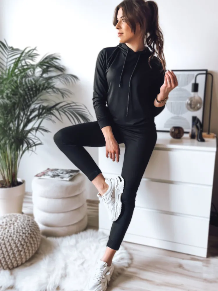 Komplety Dresowe Damskie>Dstreet Komplet damski dresowy MIGEL czarny AY0811