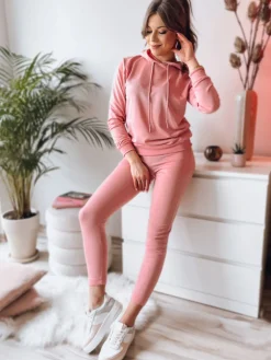 Komplety Dresowe Damskie>Dstreet Komplet damski dresowy MIGEL różowy AY0808